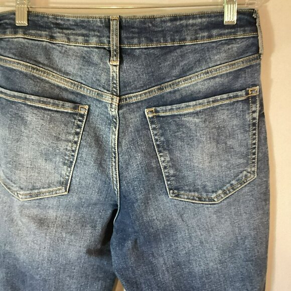 Old Navy Jeans Sz 10 OG Straight Leg Secret Smooth Pockets High Rise Medium Wash - Picture 6 of 10